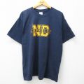 00s 半袖Tシャツ ノートルダムジャグラー ネイビー XL | 古着