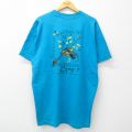 フルーツオブザルーム 90s 半袖Tシャツ 音符ヴァイオリン ライトブルー XL | 古着
