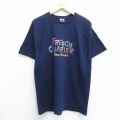 フルーツオブザルーム 00s 半袖Tシャツ フレンチクォーター ネイビー L | 古着