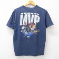 90s 半袖Tシャツ ホッケー ネイビー L | 古着