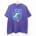 リー 90s 半袖Tシャツ クジラ パープル XL | 古着