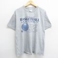 00s 半袖Tシャツ バスケットボール グレー XL | 古着