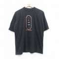 00s 半袖Tシャツ 刺繍 ブラック L | 古着