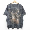 00s 半袖Tシャツ シカ グレータイダイ XL | 古着