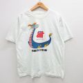 半袖Tシャツ ドラゴン ホワイト XL | 古着