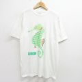 80s 半袖Tシャツ タツノオトシゴ ホワイト XL | 古着