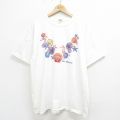 90s 半袖Tシャツ タツノオトシゴ ホワイト XL | 古着