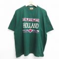 00s 半袖Tシャツ オランダ グリーン XL | 古着