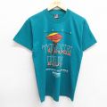 フルーツオブザルーム 90s 半袖Tシャツ TORCH RUN ライトブルー M | 古着