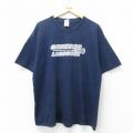 00s 半袖Tシャツ ラクロス ネイビー XL | 古着