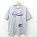 XL★古着 半袖 ビンテージ Tシャツ メンズ 00年代 00s MLB アリゾナダイヤモンドバックス クルーネック グレー 霜降り メジャーリーグ ベースボール 野球 24jun15 中古