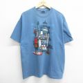 ヘインズ 90s 半袖Tシャツ チェサピーク灯台 ネイビー XL | 古着