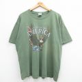 00s 半袖Tシャツ ワシ グリーン XL | 古着