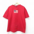 ランズエンド 00s 半袖Tシャツ 星条旗 レッド XL | 古着