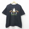 90s 半袖Tシャツ ヨット ブラック XL | 古着