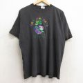 All Sport 90s 半袖Tシャツ ニューオーリンズ仮面刺繍 ブラック XL | 古着