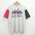 XL★古着 半袖 ビンテージ Tシャツ メンズ 00年代 00s 山 JASPER カナダ マルチカラー コットン クルーネック カナダ製 薄グレー 霜降り他 【spe】 24jun22 中古