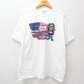 00s 半袖Tシャツ 星条旗 ホワイト XL | 古着