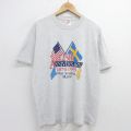 ジャージーズ 90s 半袖Tシャツ 星条旗 グレー XL | 古着