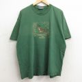 リー 00s 半袖Tシャツ シカ刺繍 グリーン XL | 古着