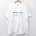 00s 半袖Tシャツ MARY WADE ホワイト XL | 古着