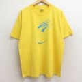 00s 半袖Tシャツ 時計肉球 イエロー XL | 古着