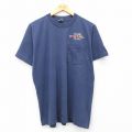 フルーツオブザルーム 90s 半袖Tシャツ 国旗 ネイビー L | 古着