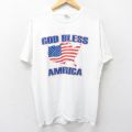 ヘインズ 00s 半袖Tシャツ 星条旗 ホワイト L | 古着