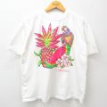 90s 半袖Tシャツ スイカ ホワイト XL | 古着