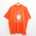 90s 半袖Tシャツ バスケットボール オレンジ XL | 古着