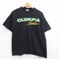 00s 半袖Tシャツ オリンピア ブラック XL | 古着