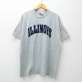 90s 半袖Tシャツ イリノイ グレー XL | 古着