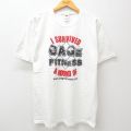 フルーツオブザルーム 00s 半袖Tシャツ フィットネス ホワイト XL | 古着