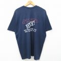 90s 半袖Tシャツ AIMHIGH ネイビー XL | 古着