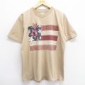 90s 半袖Tシャツ 星条旗 ベージュ L | 古着
