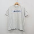 ヘインズ 90s 半袖Tシャツ BARNARD グレー L | 古着