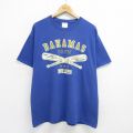 00s 半袖Tシャツ バハマバット ネイビー XL | 古着