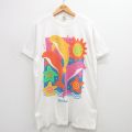 90s 半袖Tシャツ イルカ ホワイト XL | 古着