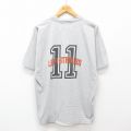 XL★古着 リーバイス Levis 半袖 ビンテージ Tシャツ メンズ 00年代 00s ビッグロゴ コットン クルーネック グレー 霜降り 24jul17 中古