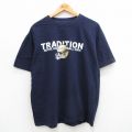 00s 半袖Tシャツ フットボール ネイビー XL | 古着