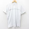00s 半袖Tシャツ メッセージ グレー霜降り L | 古着