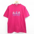 00s 半袖Tシャツ ARUBA 刺繍 ピンク L | 古着