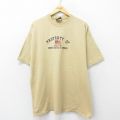 00s 半袖Tシャツ 星条旗刺繍 ベージュ XL | 古着