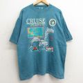 90s 半袖Tシャツ イルカ グリーン XL | 古着