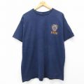 フルーツオブザルーム 00s 半袖Tシャツ NYPD ネイビー XL | 古着
