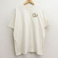 TULTEX 90s 半袖Tシャツ カンザス 生成り ベージュ XL | 古着