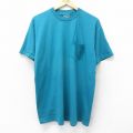キー 90s 半袖Tシャツ 胸ポケット付き ライトブルー XL | 古着