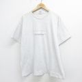 XL★古着 半袖 ビンテージ Tシャツ メンズ 90年代 90s TOSCANA 刺繍 大きいサイズ コットン クルーネック イタリア製 薄グレー 霜降り 24jul27 中古