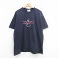 00s 半袖Tシャツ DAD刺繍 ネイビー XL | 古着