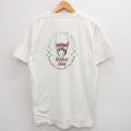 L★古着 半袖 ビンテージ Tシャツ メンズ 90年代 90s スカル NO WAKE ZONE クルーネック 白 ホワイト 【spe】 24jul29 中古